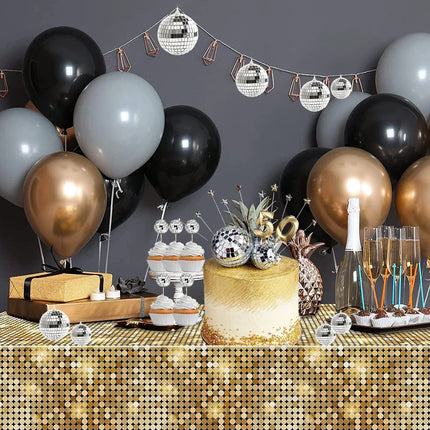 2-10cm Mirror Disco Ball 70s Party Decorations Reflective Hanging Ornaments for Birthday Party Cake Decoration Wedding Supplies