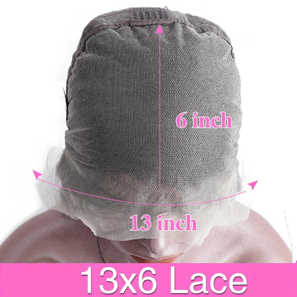 13x6 HD Transparent Bone Straight Lace Frontal Wigs 5x5 Glueless Wear and Go Human Hair Wig 220 Density for Women 30 40 Inch