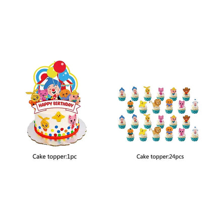 Circus Theme Clown Birthday Party Decoration Tableware Cup Plate Balloon Backdrop Baby Shower Kids Birthday Party Supplies Toy