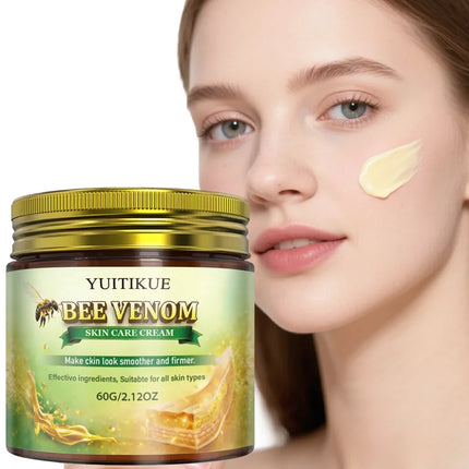Yuitikue Bee Venom Skin Care Cream, 60g Firming & Smoothing Face & Body Cream, Suitable for All Skin Types