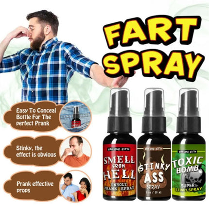 Joke Gag Prank Novelties  Stinky Gas Ass-Smelly Liquid Fart Spray Can Stink