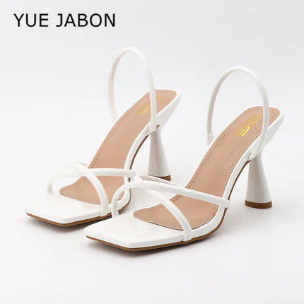 Nude Shoes Slippers Heels Beige Heeled Sandals Rubber High Heel Slippers Women Slides High Black White 2026 Shoes Women