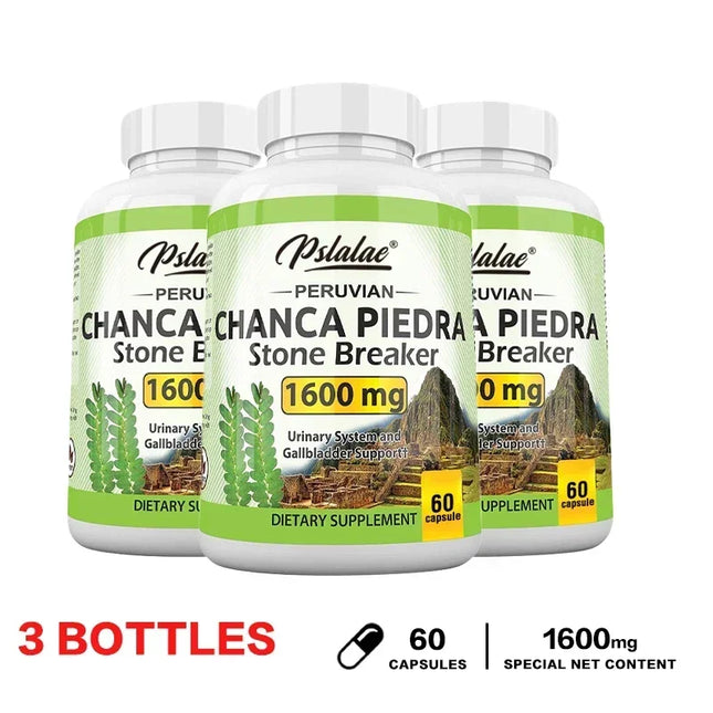 Chanca Piedra Capsules 1600mg - Urinary Tract Support, Non-GMO Supplement, Kidney Stone CrushingSupplement