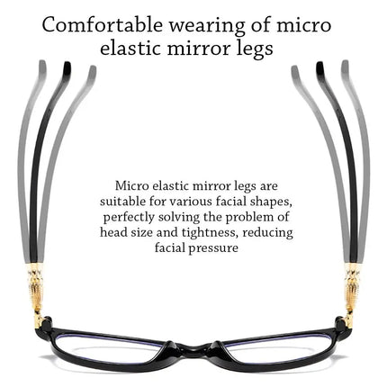 FG New 3 in 1 Progressive Multifocal Reading Glasses Women Anti-blue Eyeglasses Easy To Look Far and Near +1.0 To +4.0
