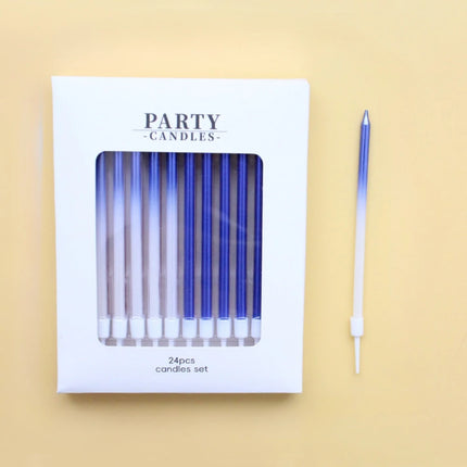 24/48 Pieces Birthday Candles, Candy Color Birthday Party Photo Props, Rainbow Cake Decorations, Anniversary CakeCandles