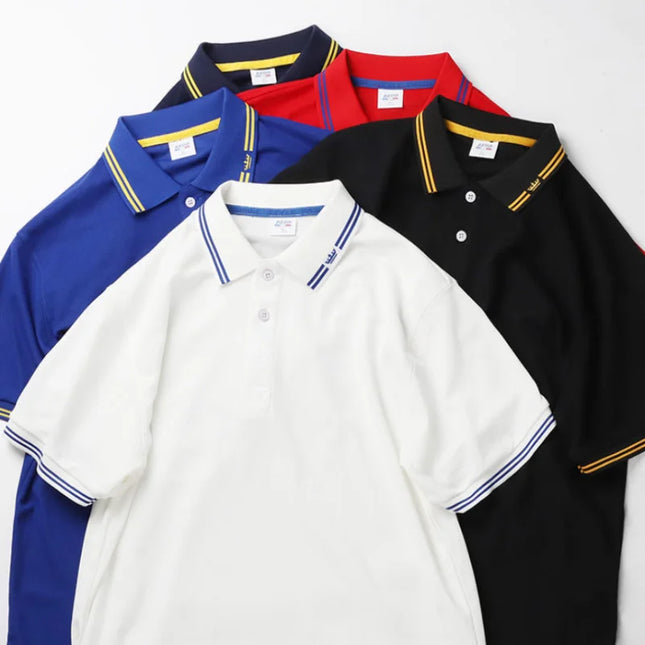 Cotton Casual T-Shirt, Customized Summer Polo Shirt, Printed Logo, Embroidered Logo, Men's and Women's Clothing