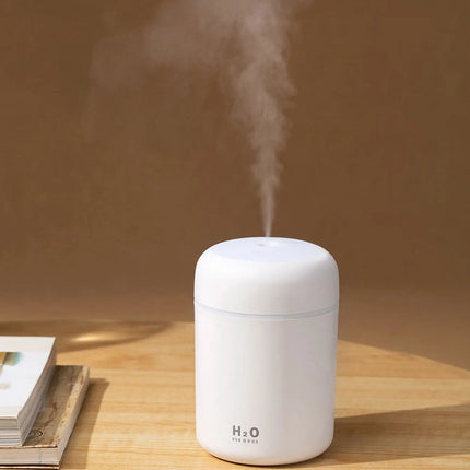 300ml Aromatherapy Diffuser Humidifier Air Purifier Car Home Use Seven-color Light Aromatherapy Essential Oil