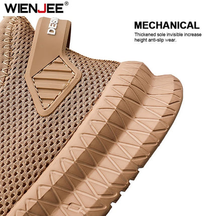 Men's Non-Slip Casual Sneakers Breathable Outdoor Jogging Training Hiking Sports Running Outdoor Weave Knit Lace Up Shoes