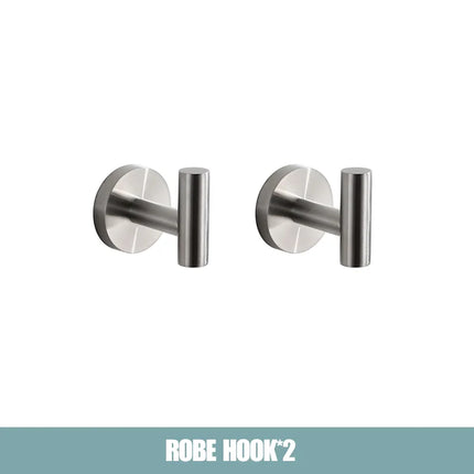 Gun Gray Black Brushed Gold Bathroom Hardware Set Stainless Steel Bathroom Accessories Towel Bar Towel Ring Toilet Paper Holder