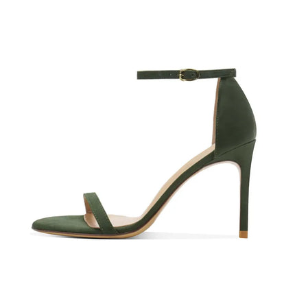 Black striped high-heeled shoes for women new summer collection,sexy with exposed toes,not tiring,slim heels sandals for women