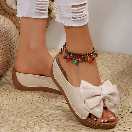 Women'S Wedge Slippers Fashionable New Summer Sandals Fashionable Casual Shoes Comfortable Flower Slippers Women'S Slippers