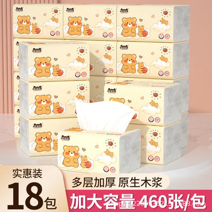 18-30 Packs Of Toilet Paper, 460 Sheets Per Pack, Large Bags, Household Facial Tissues, Napkins, Hand Wipes, Sanitary Napkins