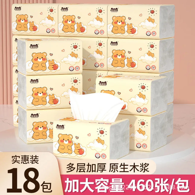 18-30 Packs Of Toilet Paper, 460 Sheets Per Pack, Large Bags, Household Facial Tissues, Napkins, Hand Wipes, Sanitary Napkins