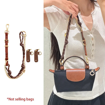 Miu Bag Strap For Longchamp Mini Handbag Bag Durable Woven Bag Shoulder Strap Crossbody Bag Belt Bag Replacement Accessories