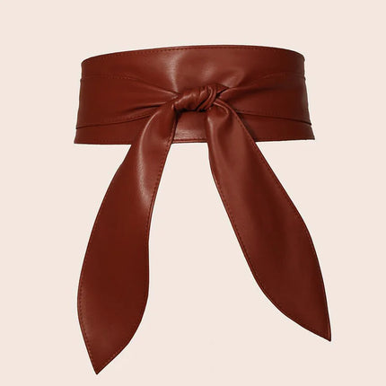 Women Wide Waist Sash Elegant Bowknot Decor Waist Belt Fashion Versatile Dress Corset Belt For Ladies Dresses Decoration
