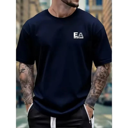 Summer New High-end Pure Cotton Korean-style Casual and Versatile Round-neck Short-sleeved T-shirt, All-cotton Light Luxury