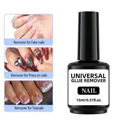 15ml *2 pieces Glue remover Cleaner liquid For False Nails/Sticker/Decorations Easy Remover