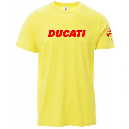 Ducati Red Logo T-shirt Unisex Summer Cotton Casual Top Moto GP Inspired Streetwear Short Sleeve