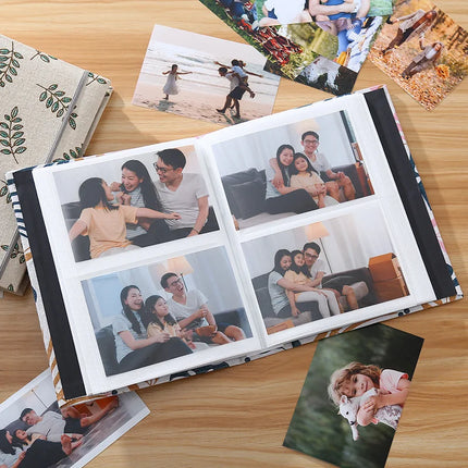 200pcs 6-inch Fabric Photo Album Creative Large Capacity Interleaf Type Family Album Children Growth Memorial Booklet