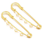 70mm 4 Loops 5pcs / silver