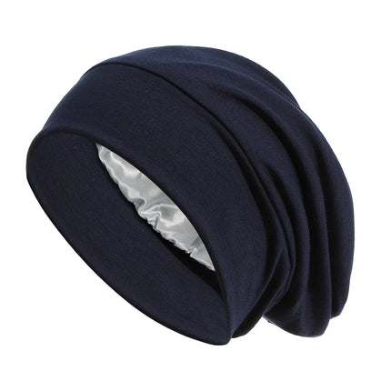Indian Women Turban Satin Sleeping Cap Inner Hijab Hat Beanie Bonnet Muslim Bandana Hair Loss Headscarf Head Wrap Turbante Mujer