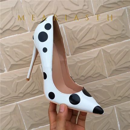 Black patent leather red soled high heels for women 2025 new professional temperament pointed shallow mouth sexy single shoes