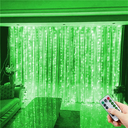 Remote Control Festoon Curtain 100/600LED String Lights Garland USB Fairy Garland Lights Christmas Decoration Bedroom Home Party