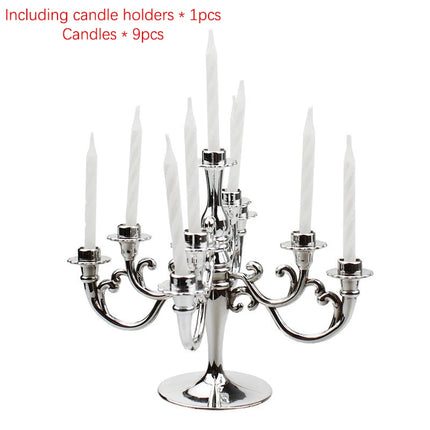 Ins Style Retro European Luxury Cake Decoration Candlestick Baking Birthday Party Wedding Small Plug-In Supplies Theme Girl