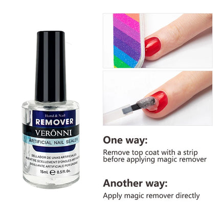 15ml Soak-Off Quick Nail Glue Remover,Easy Application Nail Gel Remover Nail Polish Remover For Gel Nails Polish Nail Art Gel