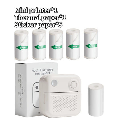 Dolewa D3 Portable Printer Thermal Paper Stickers Paper Mini Printers Labels Maker Printer for Error Printing Photo Printing