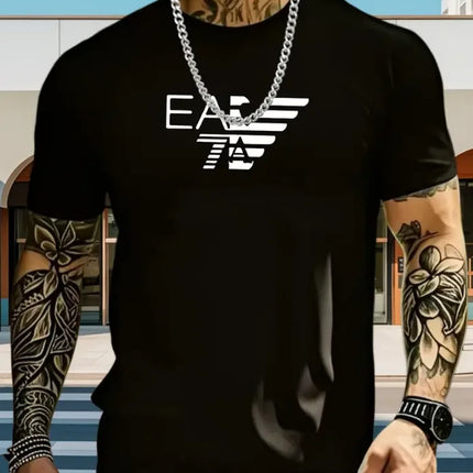 new style Fashionable Bestseller - Loose-Fitting Round-Neck Summer Cotton T-Shirt for Men and Women, Stylish and Breathable Top
