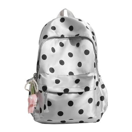 Casual Women Backpack Lightweight Travel Female Backpack Polka Dot School Bag for Teenage Girls Shoulder Bag Short Trips Bagpack