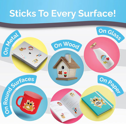 10 Sheets Glossy White Vinyl Sticker Sheets - A4 Size (8.3 x 11.7 inches), Self-adhesive, Waterproof, Inkjet & Laser Printing
