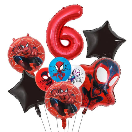 Spidey And His Amazing Friends Birthday Party Decoration Plates Tablecloth Cup Banner For Kids Birthday Balloon Party Favor Gift