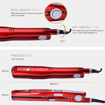 Portable electric ceramic liquid crystal display two-in-one steam hair dryer with multiple temperature control, suitable for both home and travel use