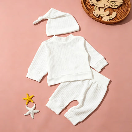 Ylsteed "Hello" Embroidery Newborn Photography Props Infant Romper Jumpsuit with Bow Hat Baby Coming Home Outfit Baby Photo Gift