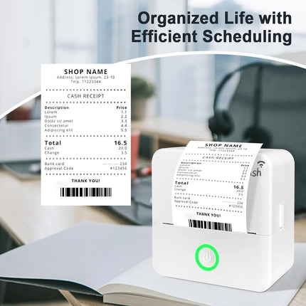 Portable Thermal Printer With 16 Roll Of Paper, Multi-function Printer, Photo/Text//Graphic Label/to-do Printing Device Accessories, USB Charging Compatible With Smartphones | Office/Home/Gift