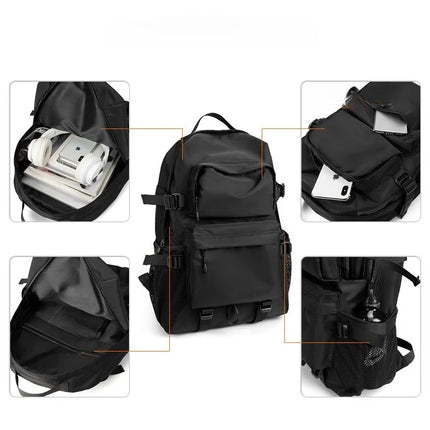 Japanese Style Backpack Men Large Capacity Laptop Bag Functional Casual Backpacks Men Waterproof Travel Bags Students Schoolbag