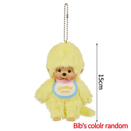 Cute Monchhichi Baby Doll Keychain Birthday Party Gift Monchhichi Hanging Pendant Doll for Bags Cartoon Monkey Pendant