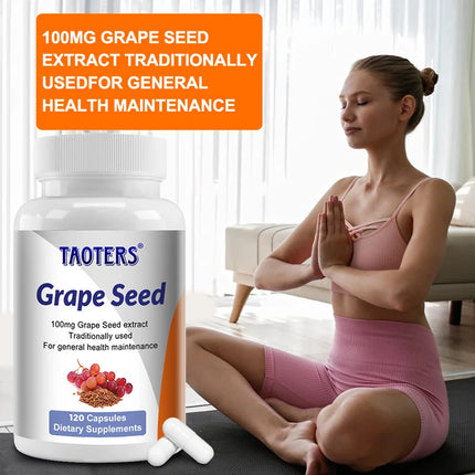 Natural Grape Seed Extract - Antioxidant, Anti-aging, Promotes Skin Health, Brightens Skin Tone, and Beautifies The Skin