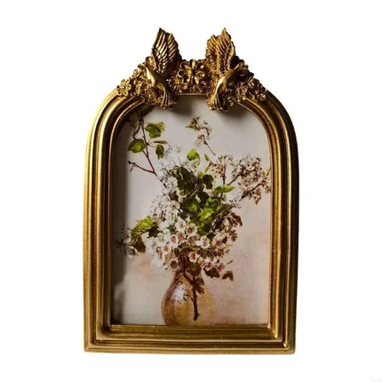 Retro Picture Frame Antique Ornate Photo Frame Old Fashioned Picture Frame Decorative Home Decors,Photo Gallery,Art B03E