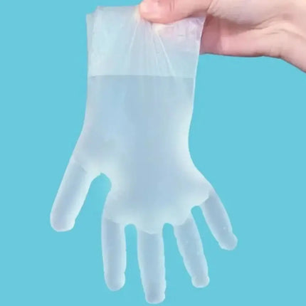 Bathroom 100pcs/box Cooking Cleaning Disposable For Transparent Plastic For Sanitary Gloves Household Gloves Gloves