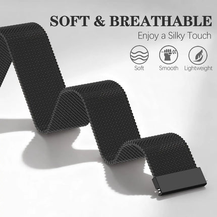 Magnetic Milanese Loop Wristband For Garmin CIRQA Smart Band Adjustable Replacement For Garmin Cirqa Stainless Steel Correa Belt