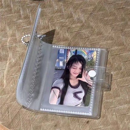 M5 3 inch Photocards Holder Transparent Rain Series Photo Album Loose Leaf Idol Card Collection Binder High Quality