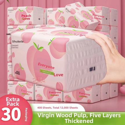 18-30 Packs Of Soft Tissue Paper, Affordable Household Napkins, Toilet Paper, Skin Friendly Facial Tissue Paper