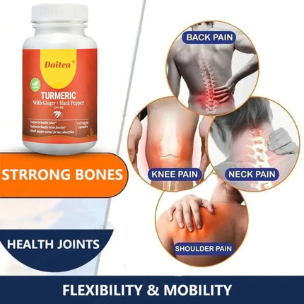 Turmeric Curcumin - with Black Pepper - Improves Absorption, Enhances Joint Function, AntioxidantCapsules