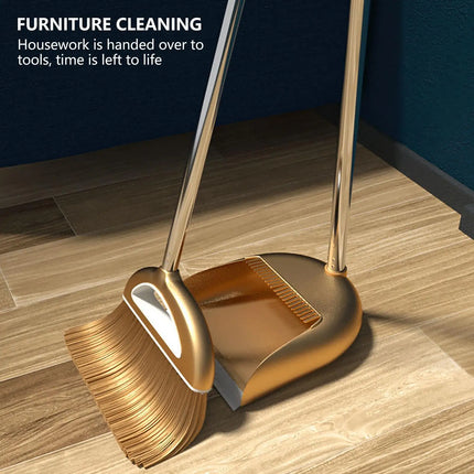 Dustpan And Broom Set Cleaning Sweeping Duster Tool Broom And Dustpan Set for House Kitchen Keyboard Indoor Outdoor Floor Dorm