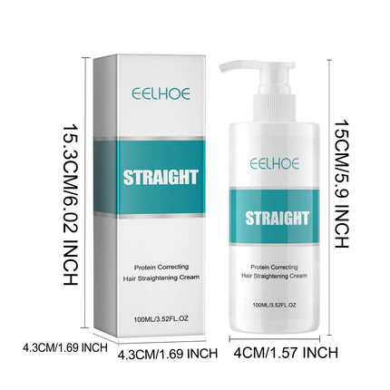 Keratin Hair Straightening Cream Hair Repair Conditioner Reduce Frizzy and Dry Hair Care Set Hair Salon Protein Correction Cream