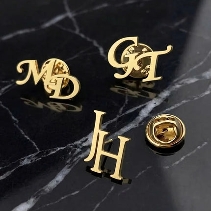 Customized First Letter Brooch, Exquisite Gift Box Style Suit Brooch, Gift Giving Dignified High-End Accessories