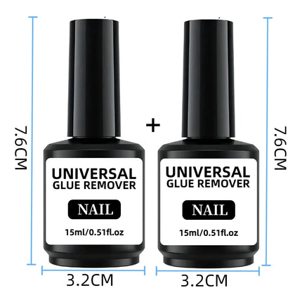 15ml *2 pieces Glue remover Cleaner liquid For False Nails/Sticker/Decorations Easy Remover